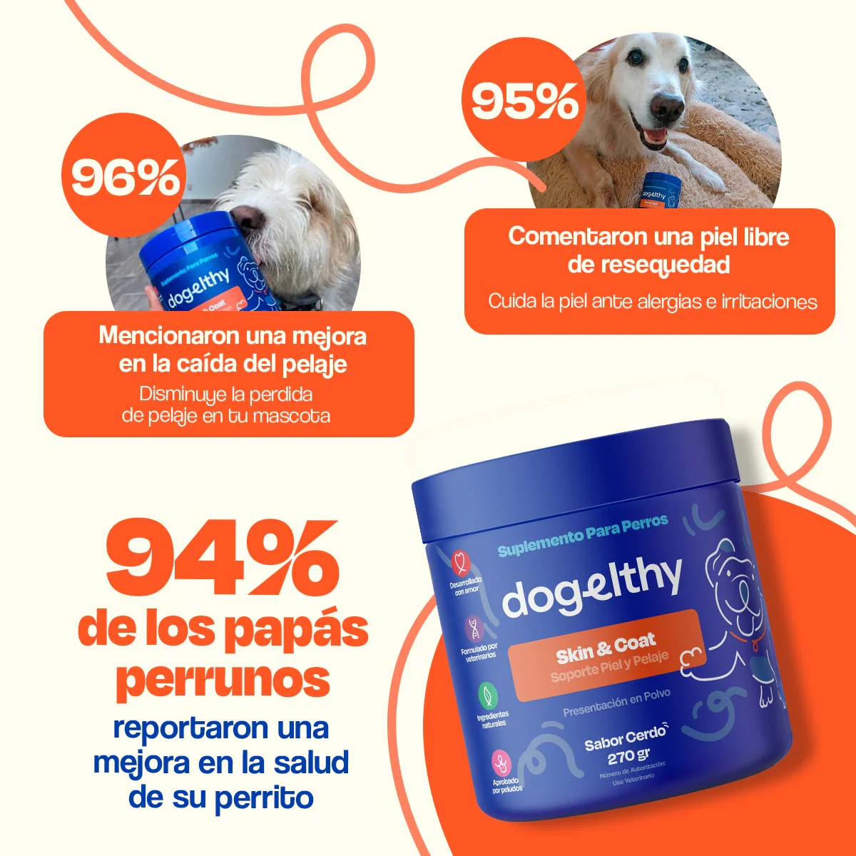 Suplemento para Pelaje y Piel de Perro - Skin and Coat - Image 13