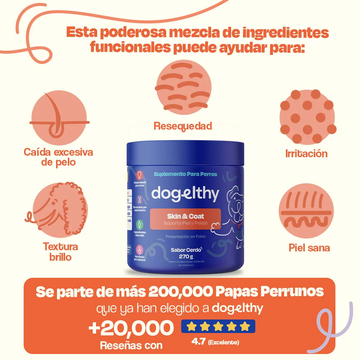 Suplemento para Pelaje y Piel de Perro - Skin and Coat - Image 14